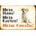 Schild Spruch "Mein Haus, Garten, Familie" Puppy Hund 20 x 30 cm 