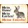 Schild Spruch "Mein Haus, Garten, Familie" Hase Karnickel 20 x 30 cm