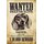 Schild Spruch "Wanted dead or alive Dackel Reward" 20 x 30 cm