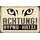 Schild Spruch "Achtung Hypno Katze" 20 x 30 cm