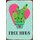 Schild Spruch "Free Hugs" Kaktus Pflanze Herz Blume 20 x 30 cm