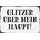 Schild Spruch "Glitzer über mein Haupt!" 20 x 30 cm