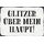 Schild Spruch "Glitzer über mein Haupt!" 20 x 30 cm 