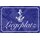 Schild Spruch "Liegeplatz" Marine blau 20 x 30 cm