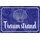 Schild Spruch "Traumstrand" Marine blau 20 x 30 cm