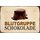 Schild Spruch "Blutgruppe Schokolade" 20 x 30 cm