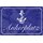 Schild Spruch "Ankerplatz" Marine blau Anker 20 x 30 cm