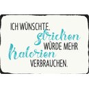 Schild Spruch "wünschte, stricken würde...