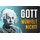 Schild Spruch "Gott würfelt nicht" Einstein blau 20 x 30 cm