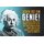 Schild Spruch "Genie, Fisch beurteilst klettern dumm" Einstein blau 20 x 30 cm