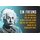 Schild Spruch "Freund Mensch Melodie Herz vorspielt" Einstein blau 20 x 30 cm 