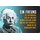 Schild Spruch "Freund Mensch Melodie Herz vorspielt" Einstein blau 20 x 30 cm
