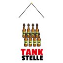 Schild Spruch "Tankstelle" Bier 20 x 30 cm...