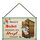 Schild Spruch "Wenns Arscherl brummt iss Herzl Gsund" 20 x 30 cm Blechschild mit Kordel