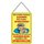 Schild Spruch "trinke keinen Alkohol, Spirituosen, Spiritueller" 20 x 30 cm Blechschild mit Kordel