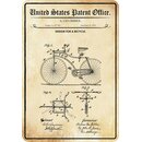 Schild Motiv "Fahrrad Design Bicycle 1892...