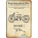 Schild Motiv "Motorrad Design Motor Cycle" 20 x...