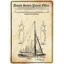 Schild Motiv "Schiff Design Sailboat Herreshoff...