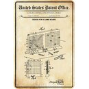 Schild Motiv "Spielbrett Design Game Board, Coffin...