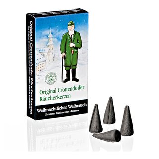 Crottendorfer Räucherkerzen "Weihnachtlicher Weihrauch" 24 Stück im Pack