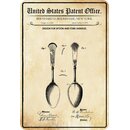 Schild Motiv "Löffel, Design spoon...