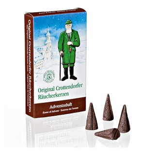 Crottendorfer Räucherkerzen "Adventsduft" 24 Stück im Pack