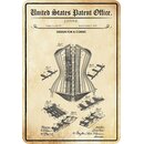 Schild Motiv Design for a corset, Stone 1890, Lingerie 20...