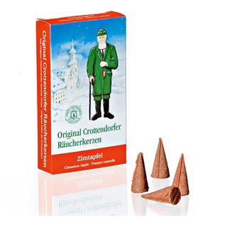 Crottendorfer Räucherkerzen "Zimtapfel" 24 Stück im Pack
