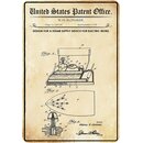 Schild Motiv "Bügeleisen, Design steam supply...