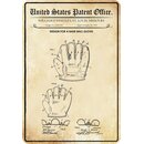 Schild Motiv "Baseball Handschuh, Design base-ball...