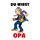 Schild Spruch "Du wirst Opa" Flower Power Techno 20 x 30 cm