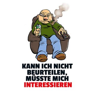 Schild Spruch "Kann ich nicht beurteilen, müsste mich interessieren" 20 x 30 cm