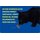 Schild Spruch "schwarze Katze Unglück, hängt ab, Mensch oder Maus" blau 20 x 30 cm 
