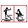 Schild Spruch "Bitte im sitzen pinkeln, take a seat please" Toilette 20 x 30 cm