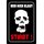 Schild Spruch "Wer hier klaut stirbt" Totenkopf 20 x 30 cm