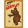 Schild Spruch "Kekfe, welfe Kekfe" Nilpferd 20 x 30 cm