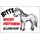 Schild Spruch "Bitte nicht füttern, Allergiker" Pferd 20 x 30 cm