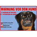 Schild Spruch "Warnung vor dem Hunde"...