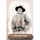 Schild Spruch Hollywood Legende John Wayne Portrait 20 x...