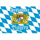Schild Spruch "Freistaat Bayern" Wappen 20 x 30...