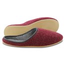 Filzpantoffeln rot mit Porosohle Größe 44