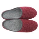 Filzpantoffeln rot mit Porosohle Größe 45