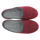 Filzpantoffeln rot mit Filzsohle Größe 45