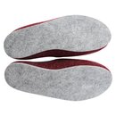 Filzpantoffeln rot mit Filzsohle Größe 45