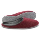 Filzpantoffeln rot mit Filzsohle Größe 47