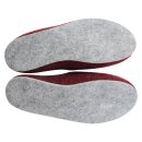 Filzpantoffeln rot mit Filzsohle Größe 47
