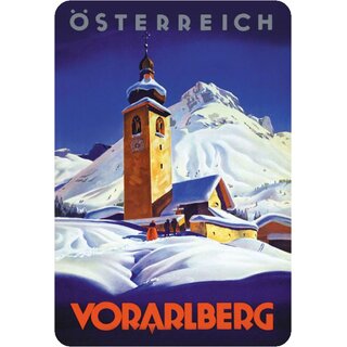 Schild Motiv "Österreich, Vorarlberg" 20 x 30 cm 