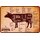 Schild Motiv "Chuck Rib Plate Flank Rump" Beef Cuts Kuh 20 x 30 cm 
