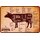 Schild Motiv "Chuck Rib Plate Flank Rump" Beef Cuts Kuh 20 x 30 cm