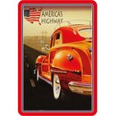 Schild Motiv "American Highway" Oldtimer 20 x...